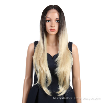 100%virgin honey blonde full head natual straight wave lace front women front HD 360 pre pluck synthetic hair lace wigs straight